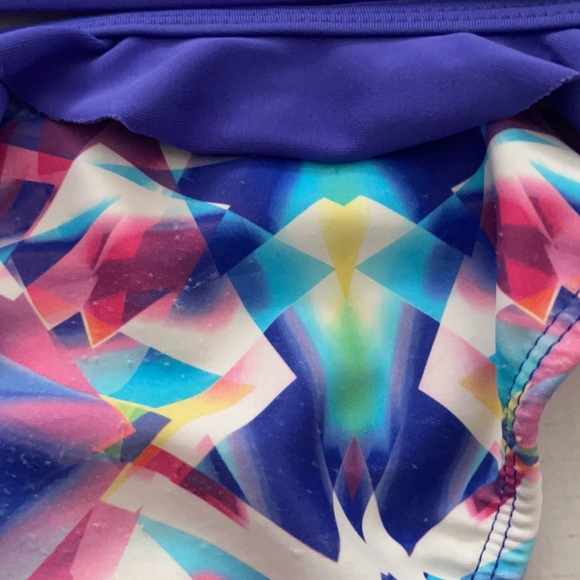 Pretty Multicolor Swimsuit For Little Girls - Picture 3 of 4